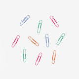 paper clips, multi color 1, metal, 50 mm