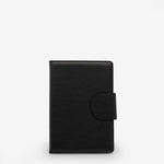 journal, ruled, cream, hard cover, black, pu / synthetic, ribbon (1), lay-flat, 5.5" x 8.125"