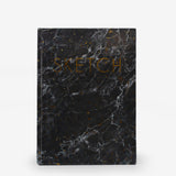 sketchbook, plain, ivory, hard cover, black, paper, lay-flat, 8" x 11"