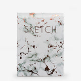 sketchbook, plain, ivory, hard cover, white, paper, lay-flat, 8" x 11"