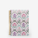 notebook, ruled, white, hard cover, white, paper, wire-o, 8" x 11"