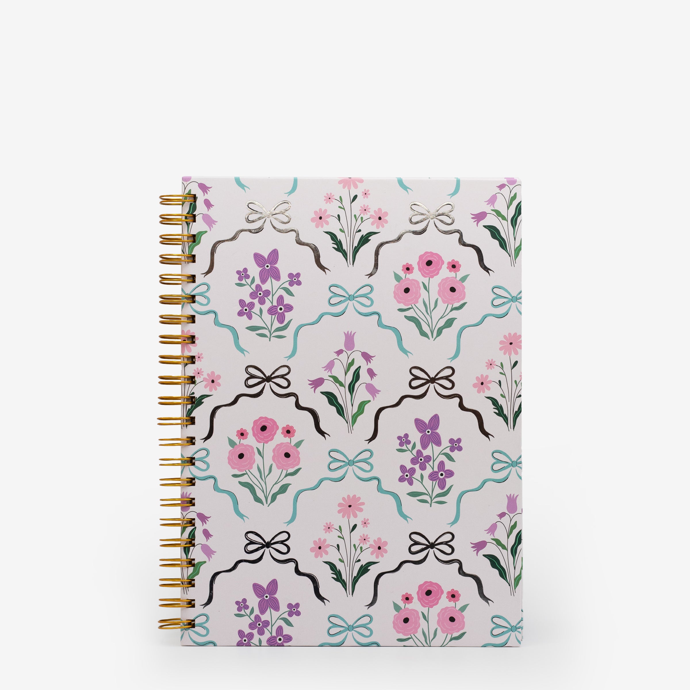 notebook, ruled, white, hard cover, white, paper, wire-o, 8" x 11"