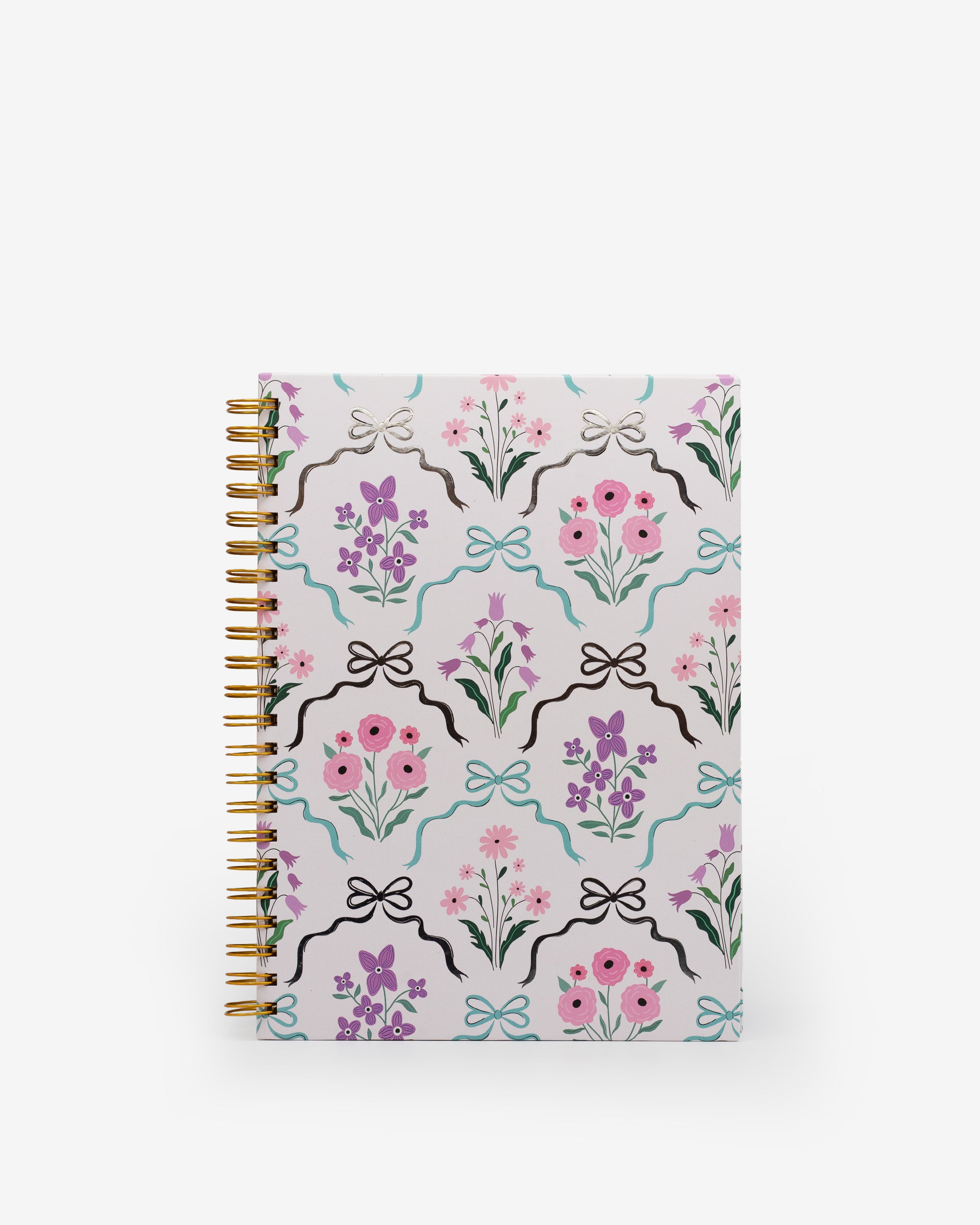 notebook, ruled, white, hard cover, white, paper, wire-o, 8" x 11"