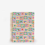 sketchbook, plain, ivory, hard cover, lilac, paper, wire-o, 9" x 12"