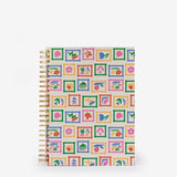 sketchbook, plain, ivory, hard cover, lilac, paper, wire-o, 9" x 12"