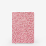 sketchbook, plain, ivory, hard cover, pink, pu / synthetic, ribbon (1), lay-flat, 8" x 11"