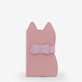 journal, ruled, ivory, hard cover, pink, pu / synthetic, perfect bound (glued), 3.5" x 6.5"