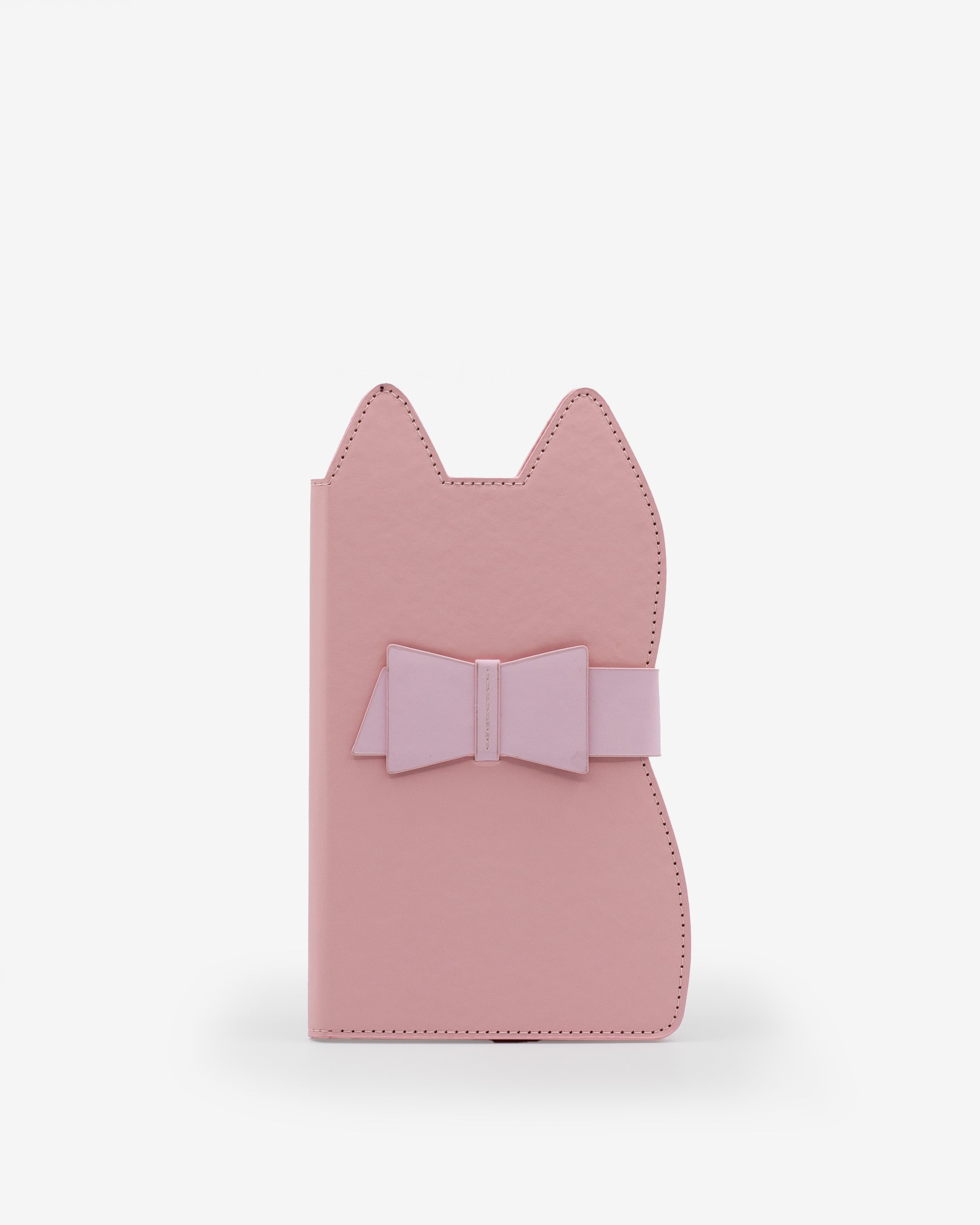 journal, ruled, ivory, hard cover, pink, pu / synthetic, perfect bound (glued), 3.5" x 6.5"